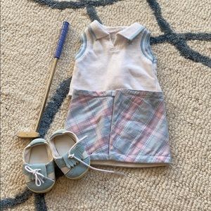 retired american girl doll golfing outfit